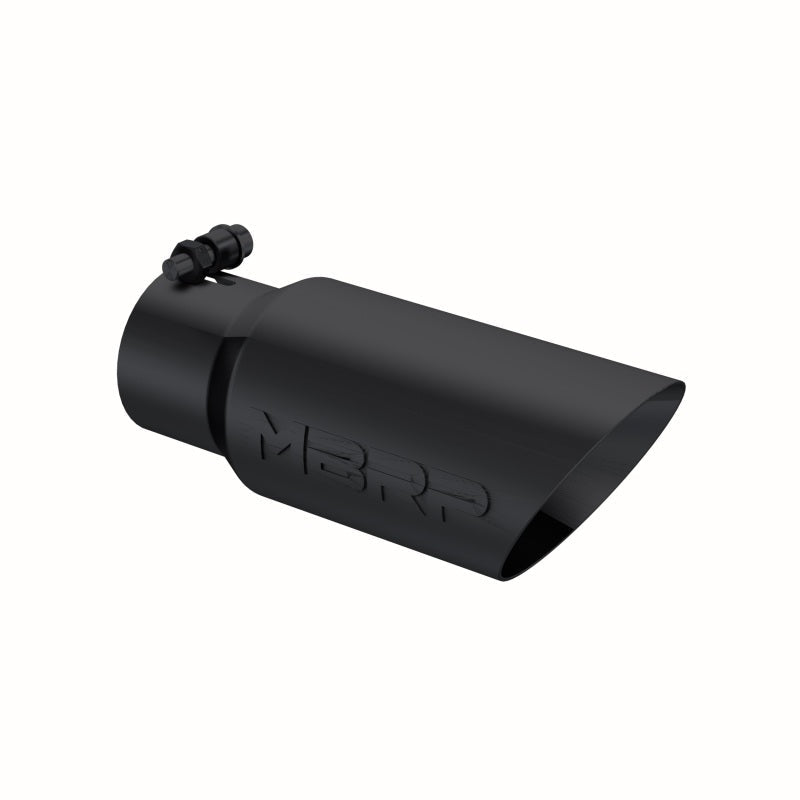 MBRP Universal Tip 4in OD 3in Inlet 10in Length Dual Wall Angled End Black - Tips - MBRP
