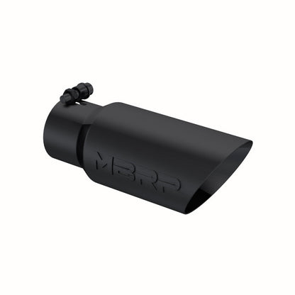 MBRP Universal Tip 4in OD 3in Inlet 10in Length Dual Wall Angled End Black - Tips - MBRP
