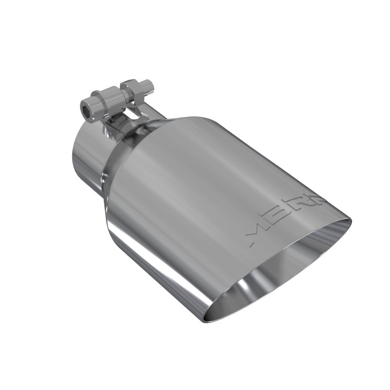 MBRP Universal Tip 4in O.D. Dual Wall Angled 2.5in inlet 8in length T304 - Steel Tubing - MBRP