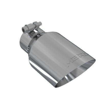 MBRP Universal Tip 4in O.D. Dual Wall Angled 2.5in inlet 8in length T304 - Steel Tubing - MBRP