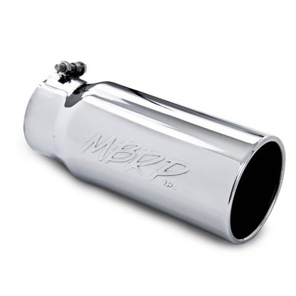 MBRP Universal Tip 5 O.D. Rolled Straight 4 inlet 12 length - Steel Tubing - MBRP