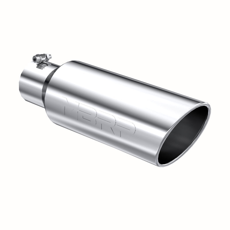 MBRP Universal Tip 6in OD Rolled End 4in Inlet 18in Length T304 - Steel Tubing - MBRP