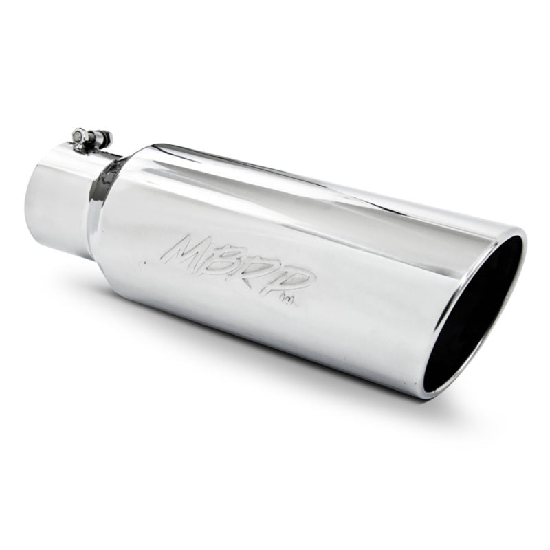 MBRP Universal Tip 6in OD Rolled End 4in Inlet 18in Length T304 - Steel Tubing - MBRP