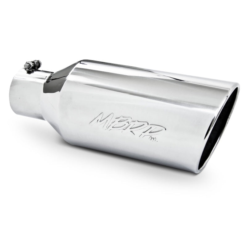 MBRP Universal Tip 7inch O.D. Rolled End 4inch inlet 18inch length - T304 (SINGLE TIP) - Steel Tubing - MBRP