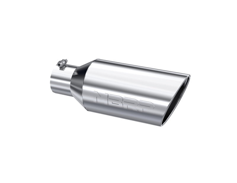 MBRP Universal Tip 7inch O.D. Rolled End 4inch inlet 18inch length - T304 (SINGLE TIP) - Steel Tubing - MBRP