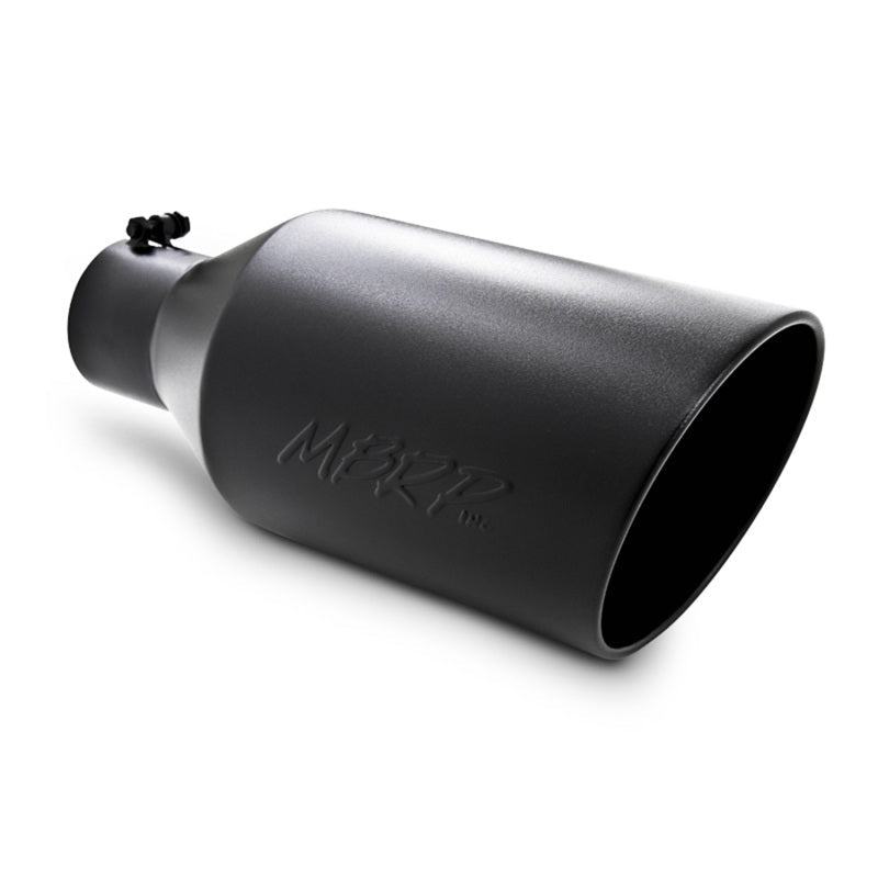 MBRP Universal Tip 8in O.D. Rolled End 4in inlet 18in length Black - Tips - MBRP