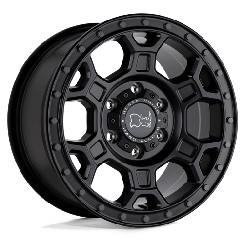 Black Rhino MIDHILL Matte Black W/ Gunmetal Bolts 18x8 +48 6x130mm 84.1mm