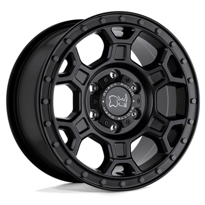 Black Rhino MIDHILL Matte Black W/ Gunmetal Bolts 18x8 +48 6x130mm 84.1mm