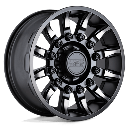 Black Rhino MISSION Matte Black W/ Machined Tint 18x9 -18 8x165.1mm 122.4mm