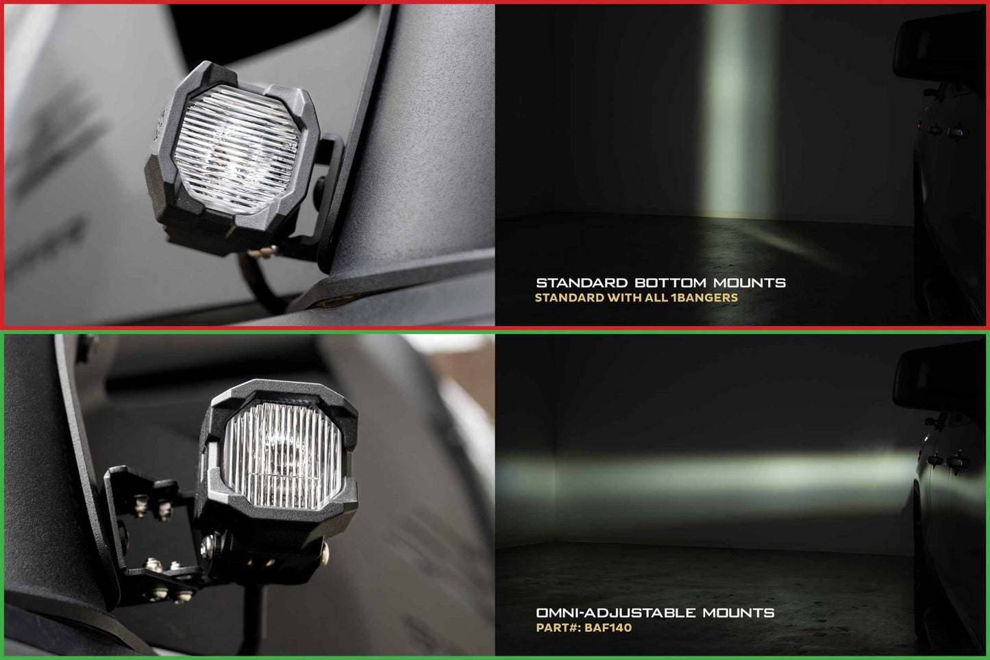 Morimoto 1Banger Mounts: Omni - Adjustable (Pair) - Brackets - Morimoto