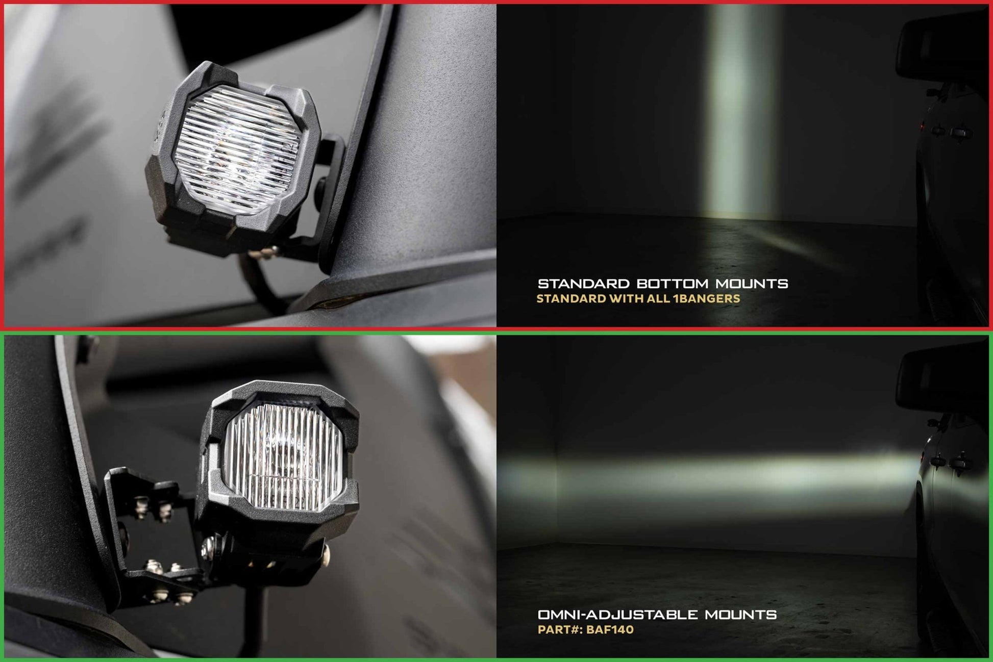 Morimoto 1Banger Mounts: Omni - Adjustable (Pair) - Brackets - Morimoto