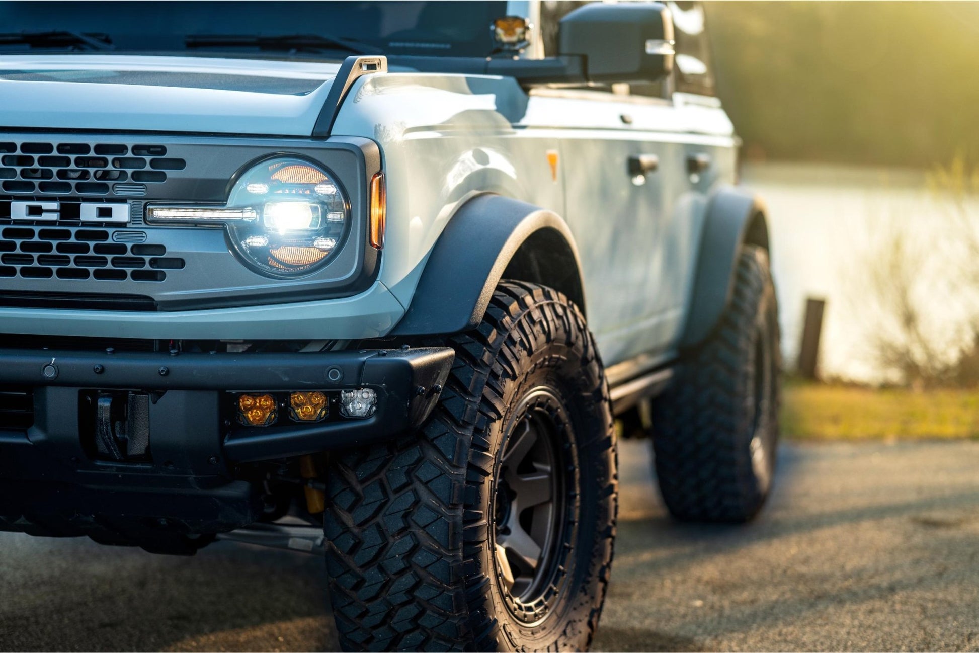Morimoto 4Banger Triple Fog Kit: Bronco 2021+ (Brackets only / Pair) - Brackets - Morimoto