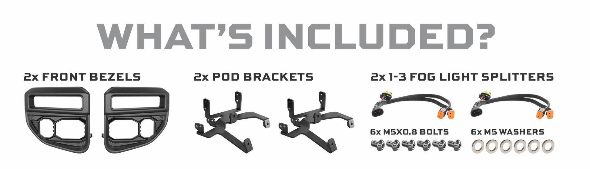 Morimoto Banger Fog Brackets: 20 - 22 Super Duty OE LED - Fog Lights - Morimoto