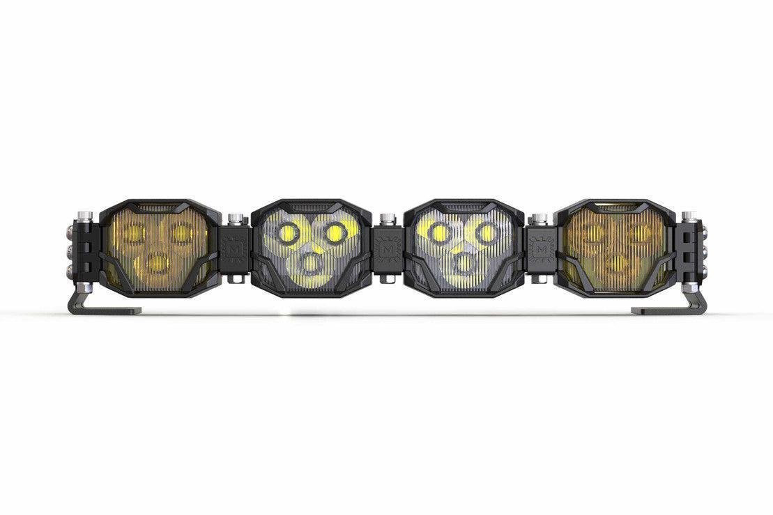 Morimoto Double - Row BangerBar Off - Road LED Light Bar: 4 Pods/ 16.5" - LED Light Bars - Morimoto