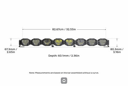 Morimoto Double - Row BangerBar Off - Road LED Light Bar: 8 Pods/ 32.5" - LED Light Bars - Morimoto