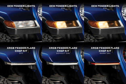 Morimoto Jeep JL / JT XRGB Fender Flare Chop Kit (Set) - Sidemarker DRL & Signals - Morimoto