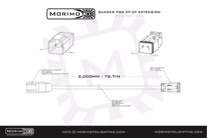 Morimoto Off - Road DT - Extension Harness - Wiring - Morimoto