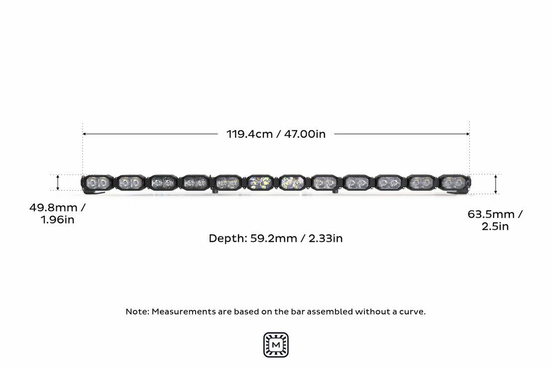 Morimoto Single - Row BangerBar Off - Road LED Light Bar: 12 Pod / 47" - LED Light Bars - Morimoto