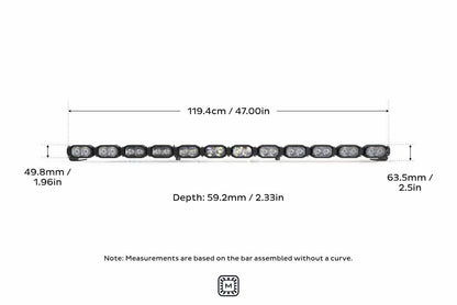 Morimoto Single - Row BangerBar Off - Road LED Light Bar: 12 Pod / 47" - LED Light Bars - Morimoto