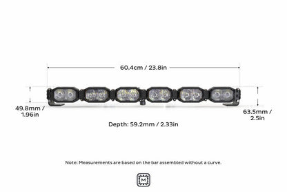 Morimoto Single - Row BangerBar Off - Road LED Light Bar: 6 Pod / 24" - LED Light Bars - Morimoto