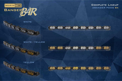 Morimoto Single - Row BangerBar Off - Road LED Light Bar: 8 Pod / 31.5" - LED Light Bars - Morimoto