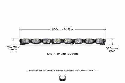 Morimoto Single - Row BangerBar Off - Road LED Light Bar: 8 Pod / 31.5" - LED Light Bars - Morimoto