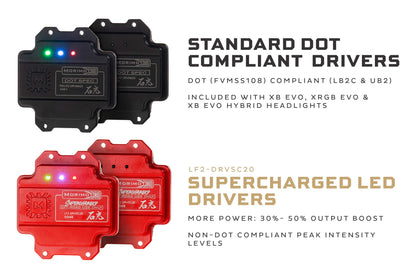 Morimoto Supercharged Drivers: LF2 - 520 Series (Set) - Headlight Adapter - Morimoto