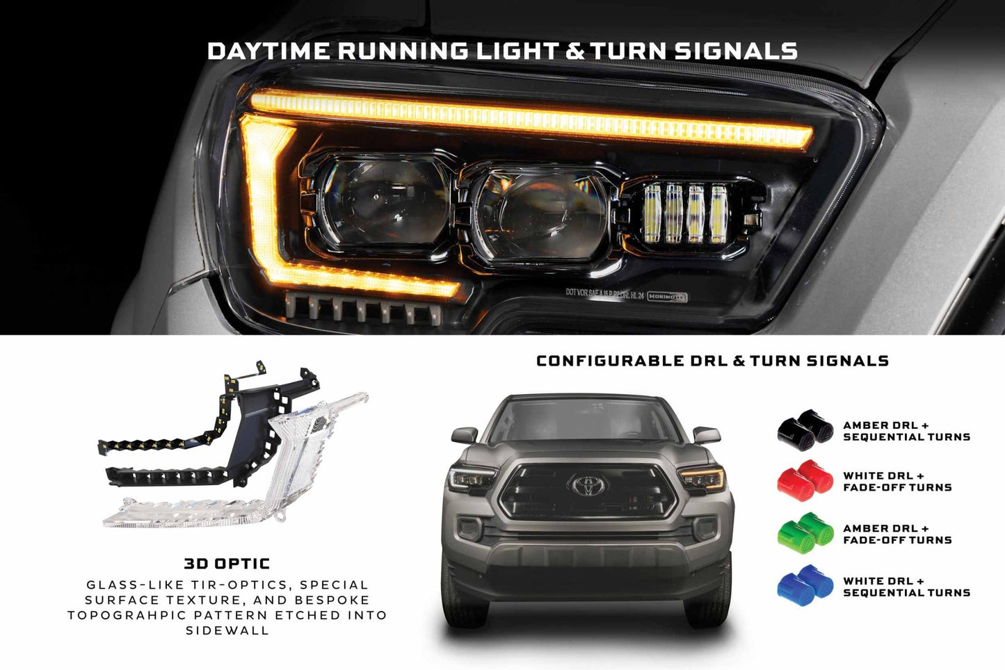 Morimoto XB Evo Headlights: Toyota Tacoma (16 - 23 / Set) - Headlights - Morimoto XB LED Headlights