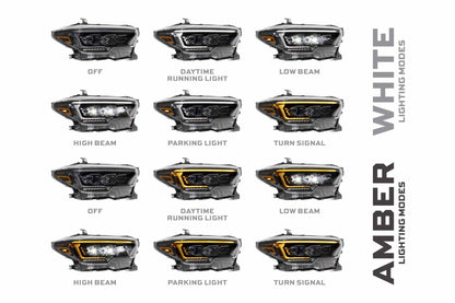 Morimoto XB Evo Headlights: Toyota Tacoma (16 - 23 / Set) - Headlights - Morimoto XB LED Headlights
