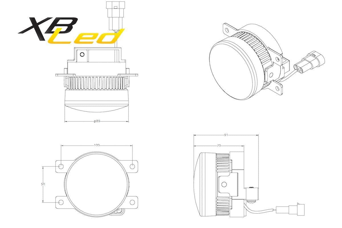 Morimoto XB LED Fogs: Type S V1 (Pair) - Fog Lights - Morimoto