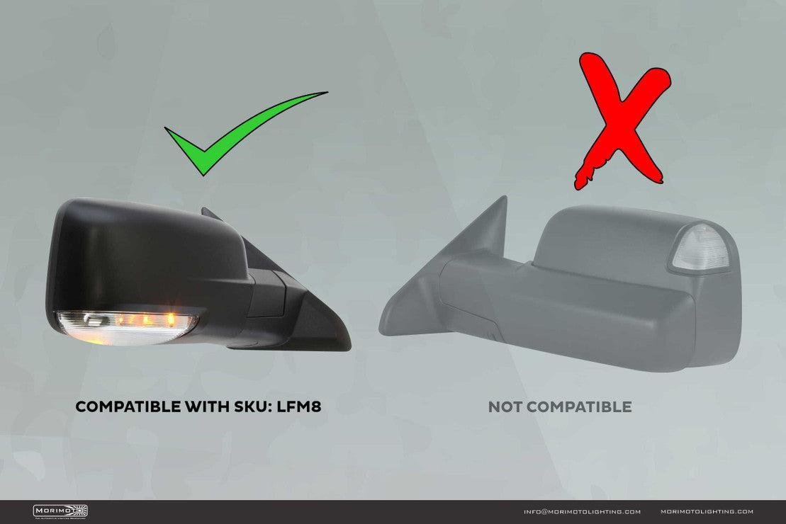 Morimoto XB LED Mirror Lights: Dodge Ram (09 - 18 / Underside / Pair) - Sidemarker DRL & Signals - Morimoto