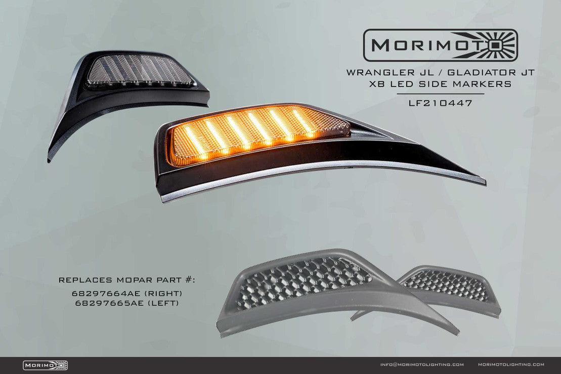 Morimoto XB LED Side Markers: Jeep JL / JT (Pair) - Sidemarker DRL & Signals - Morimoto