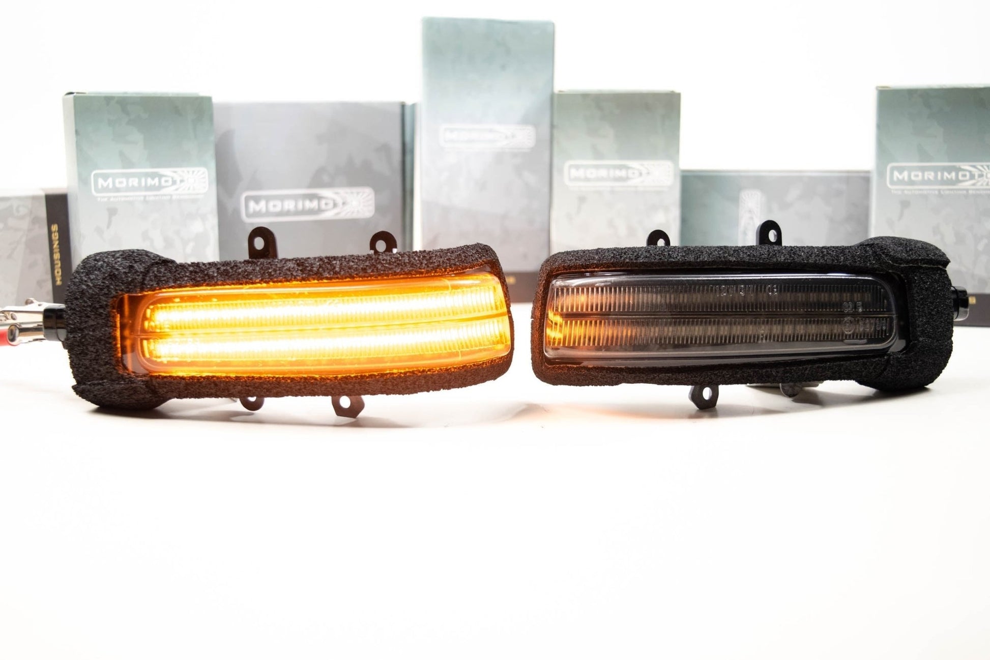 Morimoto XB LED Side Mirror Lights: Toyota Tacoma 12 - 15/ 4Runner 10 - 13( Pair) - Sidemarker DRL & Signals - Morimoto