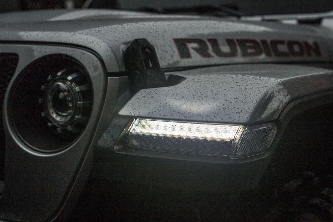 Morimoto XB LED Sidemakers: Jeep Wrangler JL (18+) (Pair / Smoked) - Sidemarker DRL & Signals - Morimoto