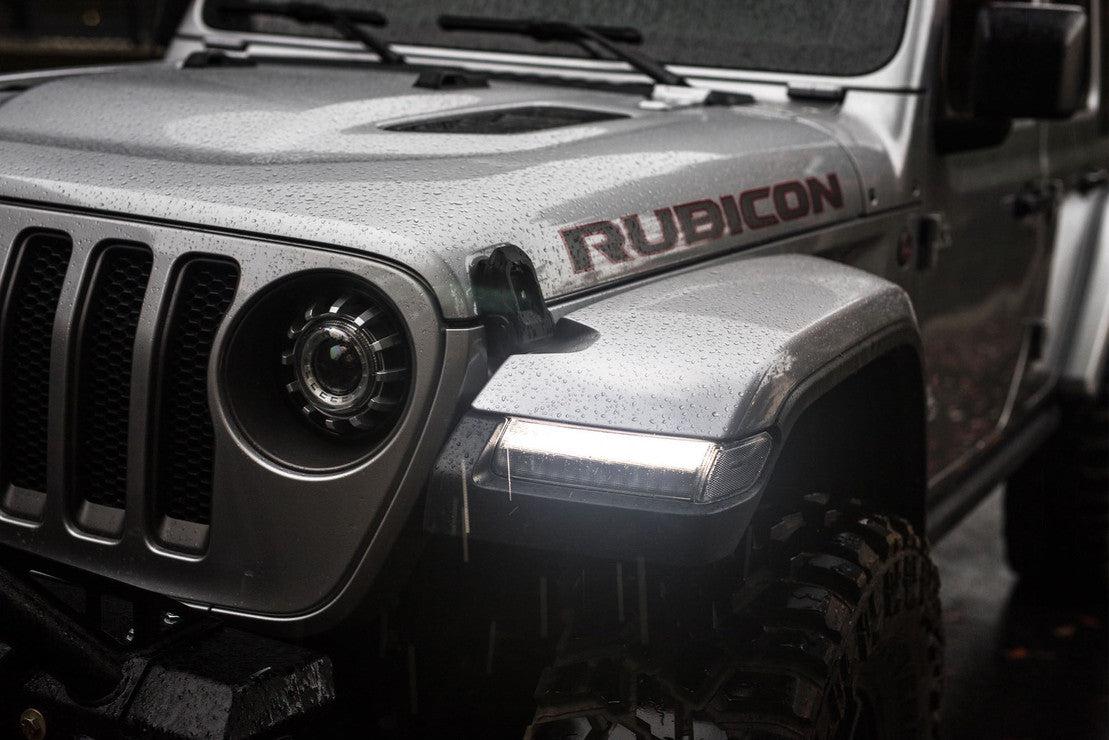 Morimoto XB LED Sidemakers: Jeep Wrangler JL (18+) (Pair / Smoked) - Sidemarker DRL & Signals - Morimoto