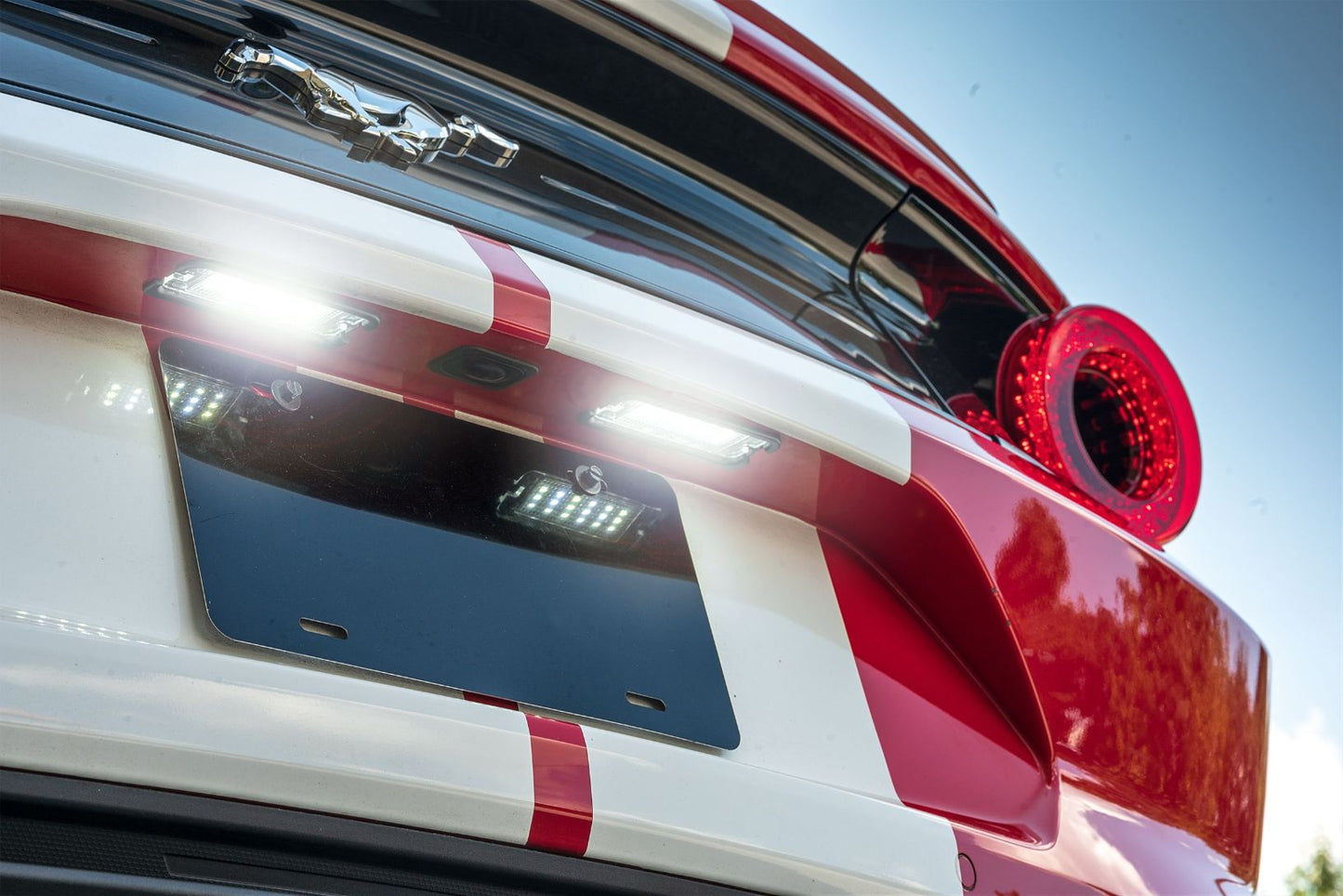 Morimoto XB License Plate Lights: Ford Mustang (15 - 20 / Pair) - License Plate - Morimoto