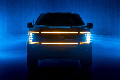 Morimoto XBG LED Grille: Ford F150 (18 - 20) (Chrome Finish / Amber DRL) - Grilles - Morimoto XB LED Headlights