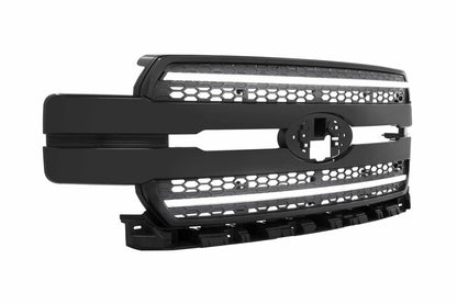 Morimoto XBG LED Grille: Ford F150 (18-20) (Paintable-Black / White DRL)