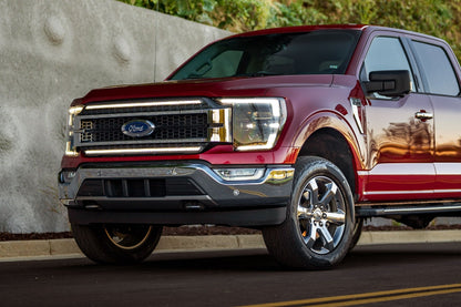 Morimoto XBG LED Grille: Ford F150 (2021 - 2023) (Chrome Finish / White DRL) - Grilles - Morimoto XB LED Headlights
