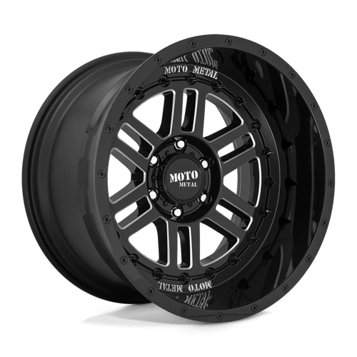 Moto Metal MO800 DEEP SIX Gloss Black Milled 20x10 - 18 5x127mm 71.5mm - Wheels - Moto Metal