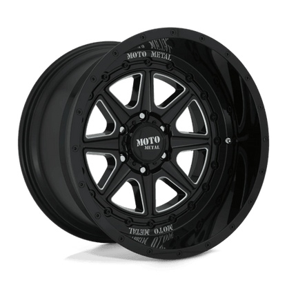 Moto Metal MO801 PHANTOM Gloss Black Milled 20x10 - 18 5x127mm 71.5mm - Wheels - Moto Metal