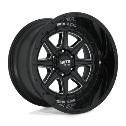 Moto Metal MO801 PHANTOM Gloss Black Milled 20x10 - 18 5x127mm 71.5mm - Wheels - Moto Metal