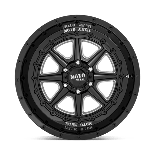 Moto Metal MO801 PHANTOM Gloss Black Milled 20x10 - 18 5x127mm 71.5mm - Wheels - Moto Metal