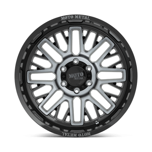 Moto Metal MO802 WARLOCK Gloss Black Mach W/ Gray Tint 20x10 - 18 6x135mm 87.1mm - Wheels - Moto Metal