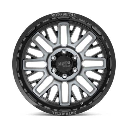 Moto Metal MO802 WARLOCK Gloss Black Mach W/ Gray Tint 20x10 - 18 6x135mm 87.1mm - Wheels - Moto Metal
