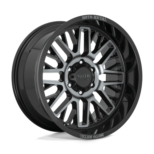 Moto Metal MO802 WARLOCK Gloss Black Mach W/ Gray Tint 20x10 - 18 6x135mm 87.1mm - Wheels - Moto Metal
