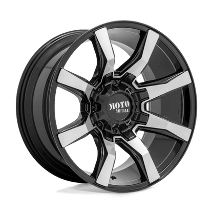 Moto Metal MO804 SPIDER Gloss Black Machined 20x9 0 8x165.1mm 125.1mm - Wheels - Moto Metal