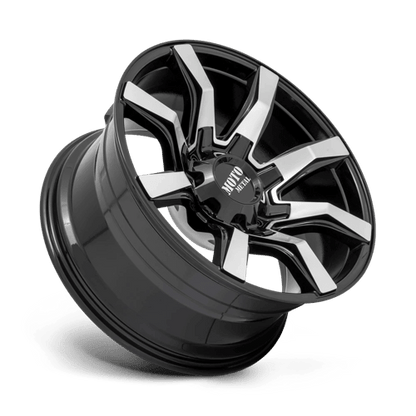 Moto Metal MO804 SPIDER Gloss Black Machined 22x10 - 18 5x127|5x139.7mm 78.1mm - Wheels - Moto Metal