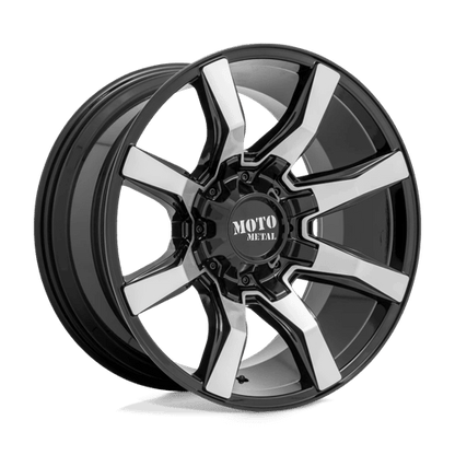 Moto Metal MO804 SPIDER Gloss Black Machined 22x10 - 18 6x135|6x139.7mm 106.1mm - Wheels - Moto Metal