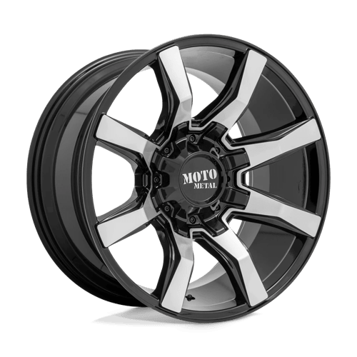 Moto Metal MO804 SPIDER Gloss Black Machined 22x12 - 44 8x165.1mm 125.1mm - Wheels - Moto Metal